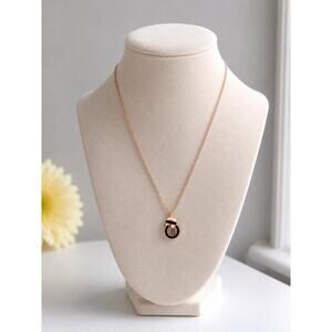 Rose Gold Initial Pendant Necklace Minimalist Letter Charm Jewelry